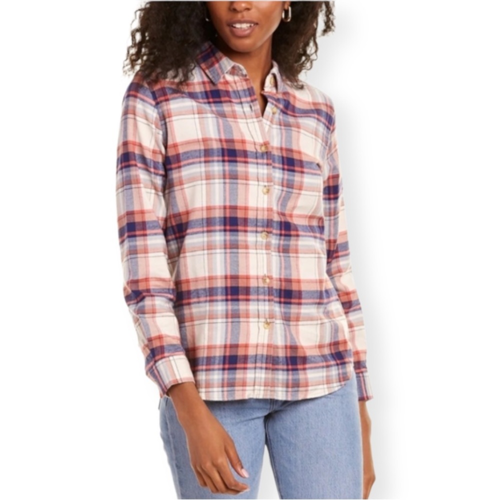 🌬️Grayers🌬️Jane Slim Fit Stretch Flannel Shirt, Size S, NWT